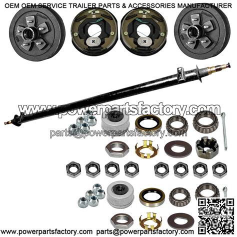 3500 lb Build Your Own Electric Brake Trailer Axle Kit - 3.5k Capacity ...