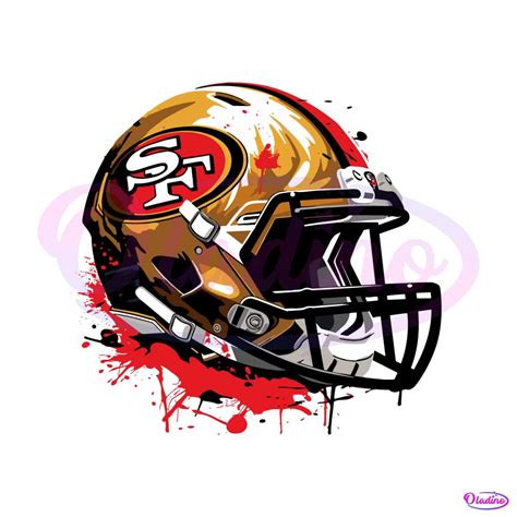 Vintage San Francisco 49ers Helmet SVG - Oladino