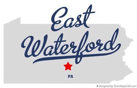 Map of East Waterford, PA, Pennsylvania