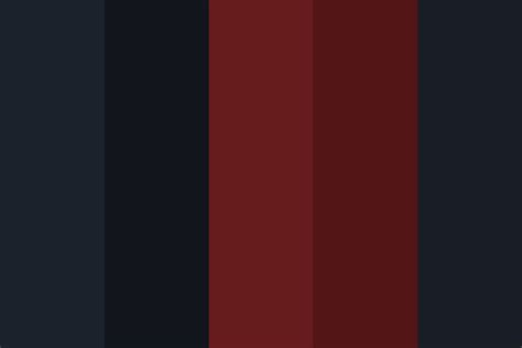 Dark Red and black Color Palette