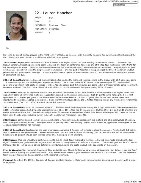 Biography Template For Students Pdf