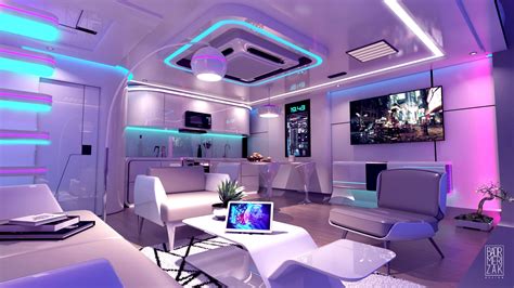 Futuristic Bedroom, Futuristic Interior, Futuristic Architecture, Dream House Interior, Luxury ...