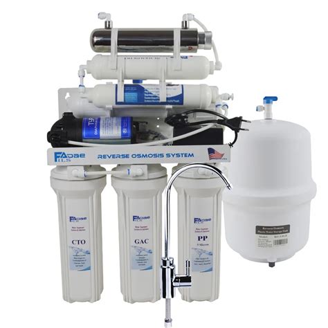 7 Stage Undersink Reverse Osmosis Drinking Water Filtration System with ...