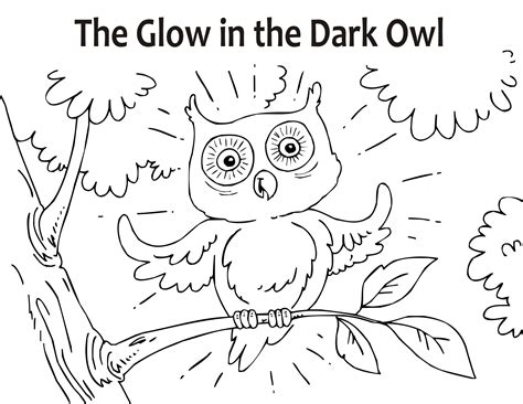 Coloring Book with Story for Kids - The Glow in the Dark Owl | Bedtime ...