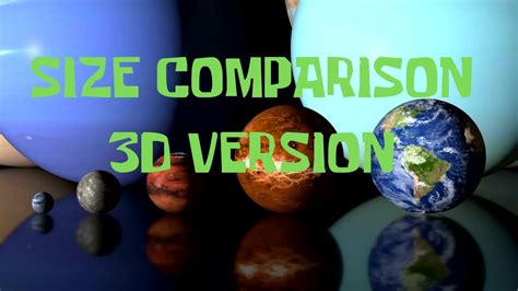 Planets Size Comparison 3D Version - YouTube