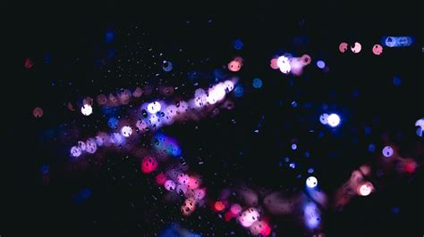 #479697 4K, water drops, dark, rain, bokeh - Rare Gallery HD Wallpapers