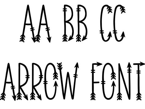 Arrow Font - So Fontsy