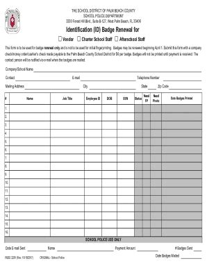 Fillable Online www2 palmbeachschools Palm Beach County Id Badge - Fill Out and Sign Printable ...