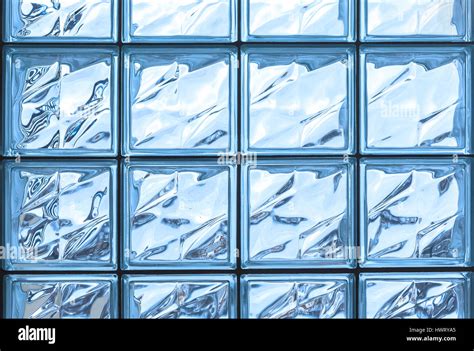 Pattern of glass block wall background Stock Photo - Alamy