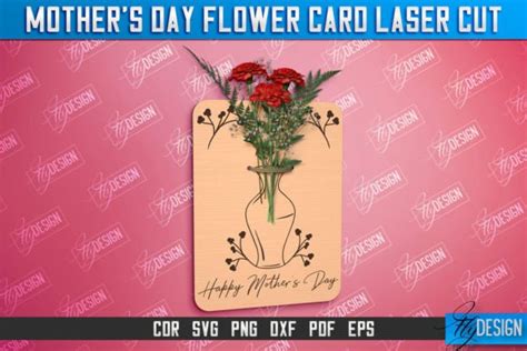 Mother's Day Flower Card | Greeting Card Graphic by flydesignsvg ...