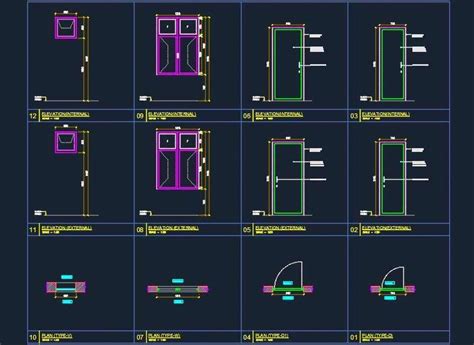 Sliding Glass Doors Block Dwg - Glass Door Ideas