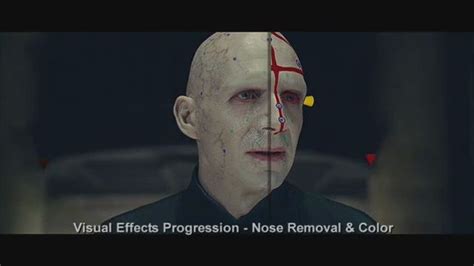 Video: Creation of Voldemort's face via VFX makeup in Deathly Hallows ...