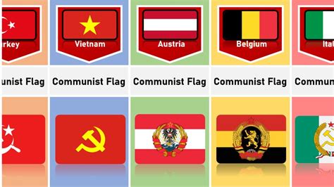 Communist flags from different countries - YouTube