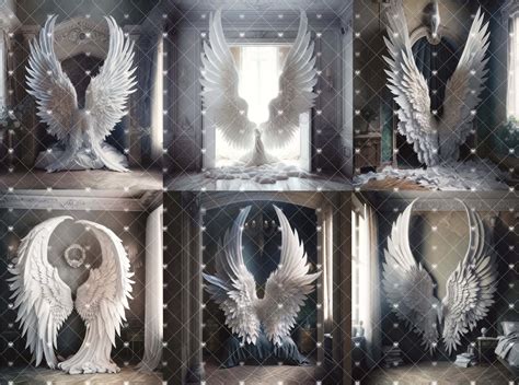 24 Digital Angel Wings Backdrops Bundle » Digital-Backdrops.com