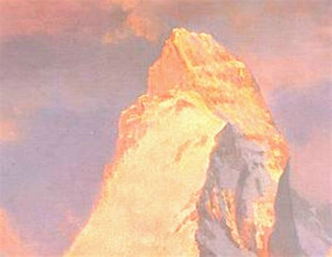 Albert Bierstadt Sunrise on the Matterhorn 1875 Alpine | Etsy