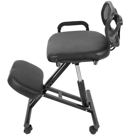 Buy Kneeling Chair,Posture Corrective Chair Adjustable Angled Kneeling Chair with Back Support ...