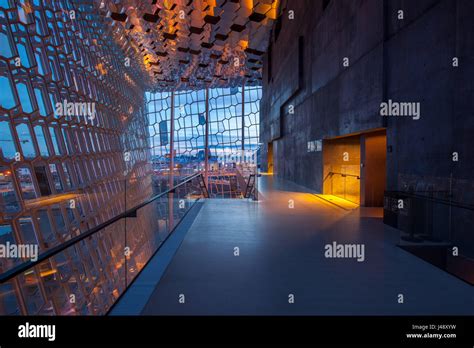 Harpa Concert Hall Reykjavik interior Stock Photo - Alamy