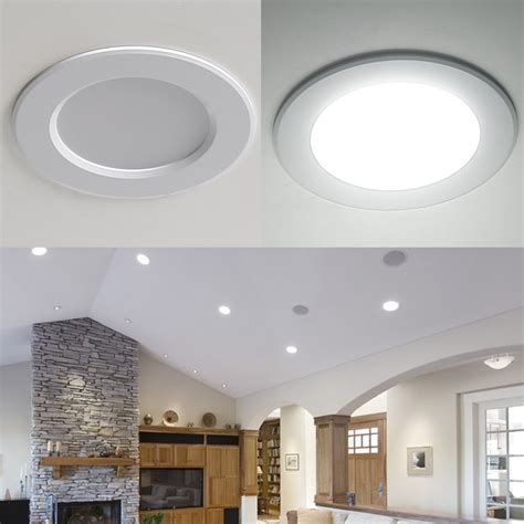 8W 3.5-Inch LED Recessed Ceiling Lights, 75W Halogen Bulbs Equiv, Daylight White, Recessed Light ...