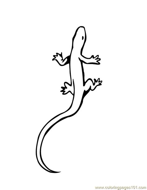 Simple outline lizard crawling up tattoo design - Tattooimages.biz