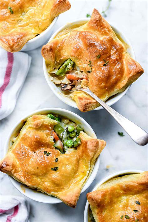 Easy Chicken Pot Pie with Puff Pastry Crust | foodiecrush.com