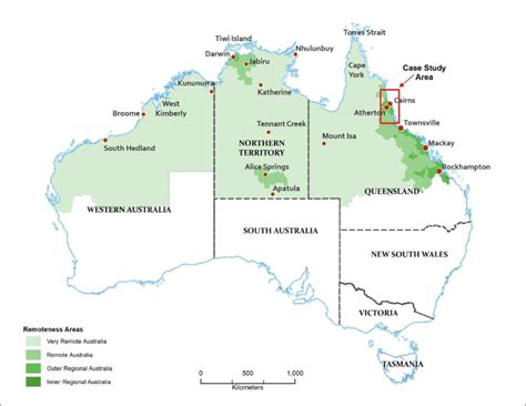 Map of Northern Australia and Location of Case Study Area. | Download ...