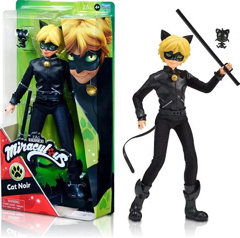 Miraculous Cat Noir Action Doll, 11 inches, Black : Amazon.com.au: Toys & Games