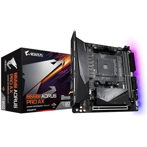 Gigabyte B550I AORUS PRO AX AMD AM4 RGB LED WiFi 6 B550-I-AORUS-PRO-AX ...