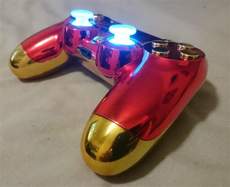 Custom Iron Man PS4 Controller | Ps4 controller, Ps4 controller custom ...