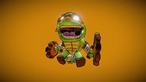 Mikey TMNT Fanart - 3D model by jason.lp.davis [2322d01] - Sketchfab