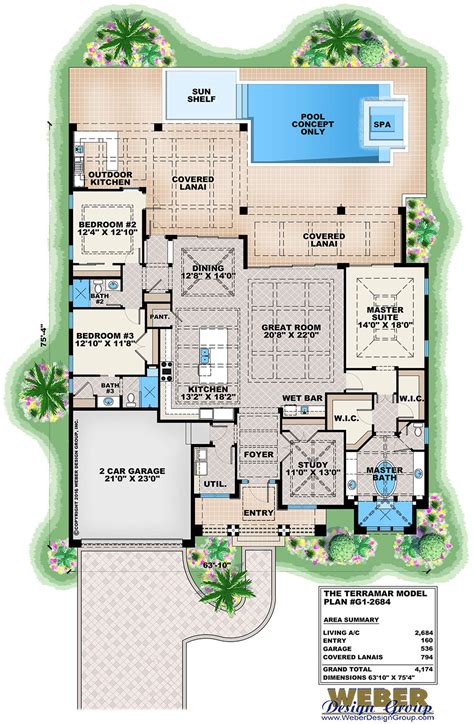 55+ Beach House Floor Plans