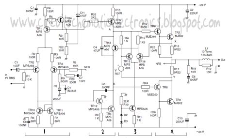 Power Amplifier Schematic Diagram