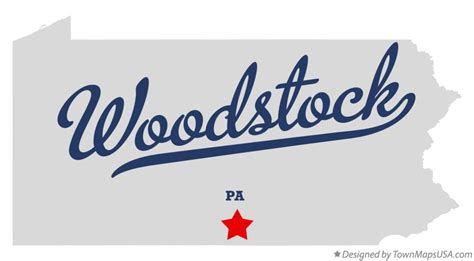 Map of Woodstock, PA, Pennsylvania