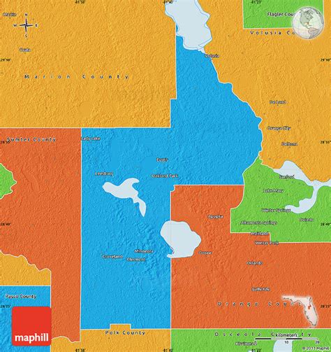 Political Map of Lake County