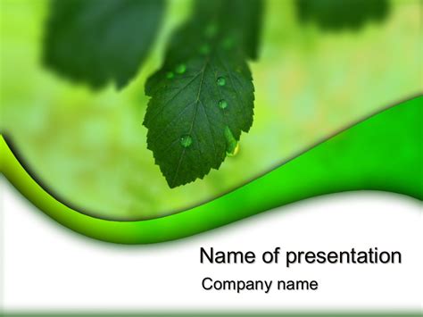 Green Nature powerpoint template for impressive presentation - free ...