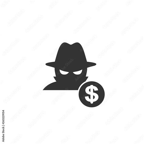 Fraud icon in simple design. Vector illustration Stock Vector | Adobe Stock