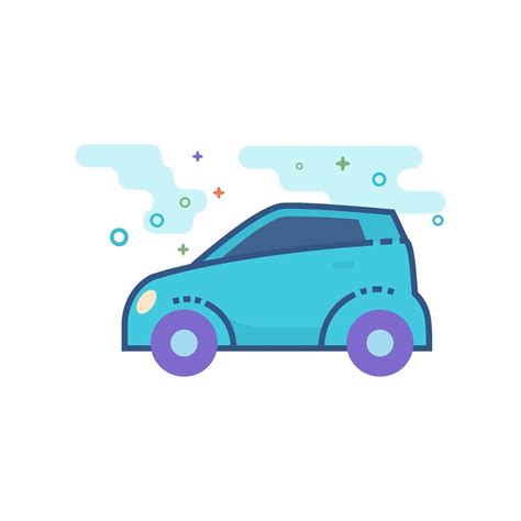 Green car icon flat color style vector illustration 38049104 Vector Art at Vecteezy