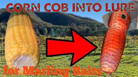 LURE from a CORN COB - Making a lure for Marling baits - YouTube