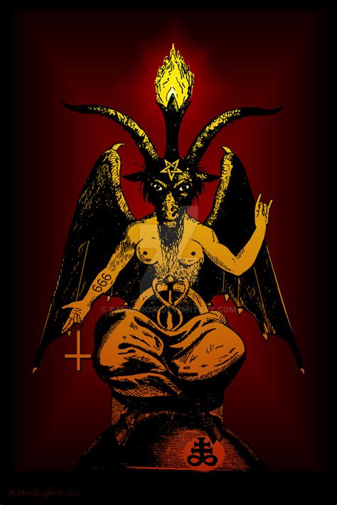 Satanic Goat Baphomet the Horned God Satan by RabidCrow on DeviantArt