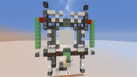 Improved 1-wide 4x4 Piston Door : r/redstone