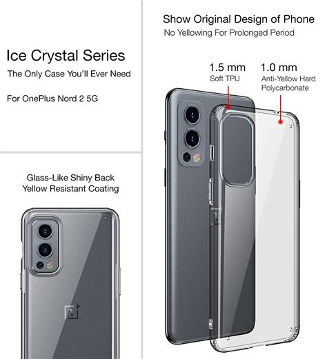 OnePlus Nord 2 5G Transparent Back Cover - ShoppCart