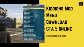 Kiddions Mod Menu Guide (2024) - Gameinstants