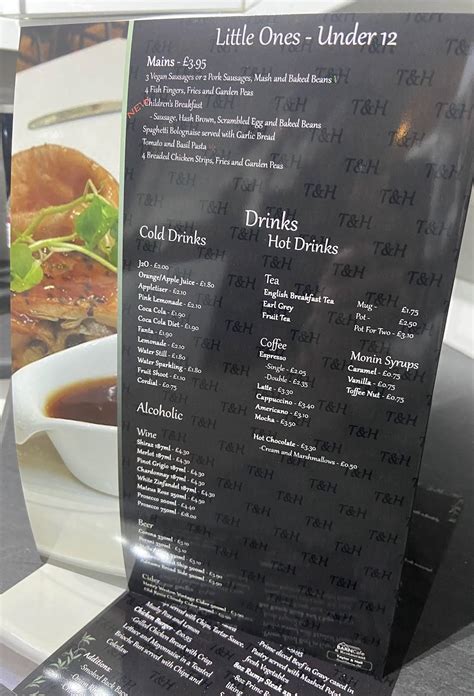 Menu at The Barn Cafe, Great Bentley, St Mary's Rd