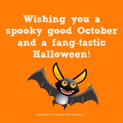 Wishing you a spooky good October and a fang-tastic Halloween! | Halloween wishes, Halloween ...