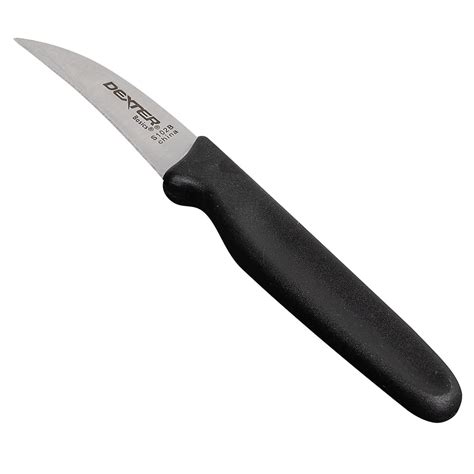 Dexter Russell S102B 2 1/2" Tourne Knife w/ Polypropylene Black Handle, Carbon Steel