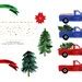 Watercolor Christmas Clipart, CHRISTMAS TRUCK Clip Art, Christmas Town Clip Art, Vintage ...