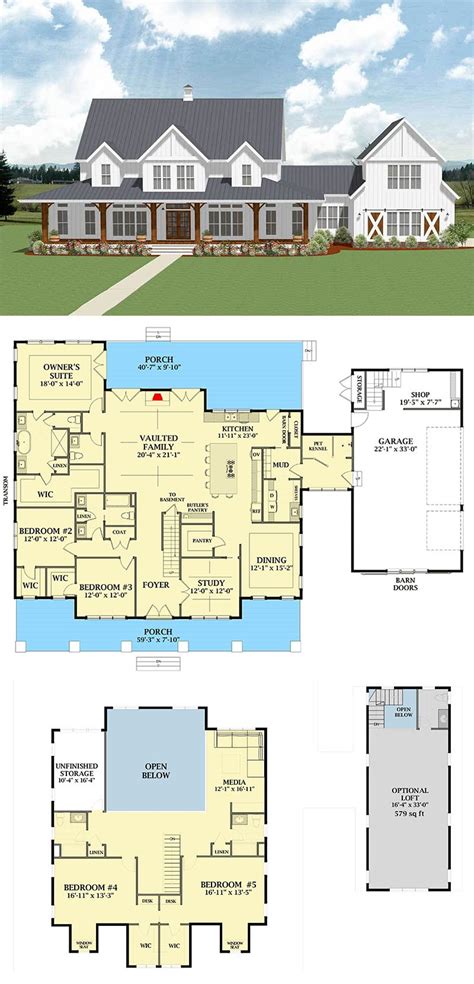 7 Most Popular Farmhouse Plans With Pictures - Nikki's Plate