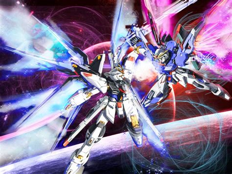 Strike Freedom and Destiny Gundam | ガンダムseed, ガンダム, 機動戦士ガンダムseed