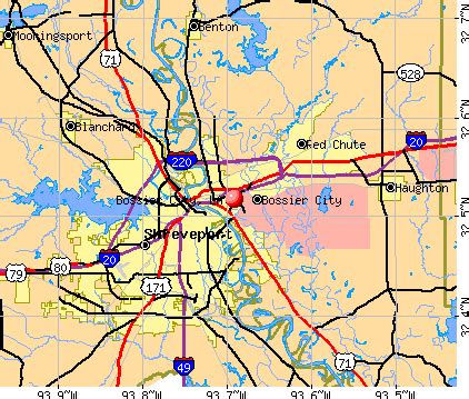 Bossier City, Louisiana (LA) profile: population, maps, real estate, averages, homes, statistics ...