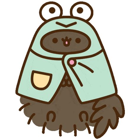 Pusheen Pip in a Frog Costume Doodle - Custom Doodle for Google