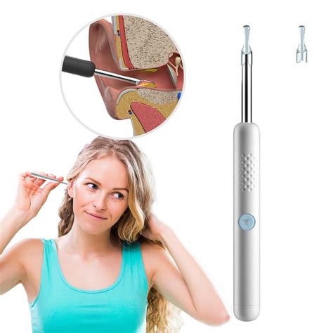 Ear Spoon Intelligent Visual Ear Picking Washable Ear Wax Removal Tool ...